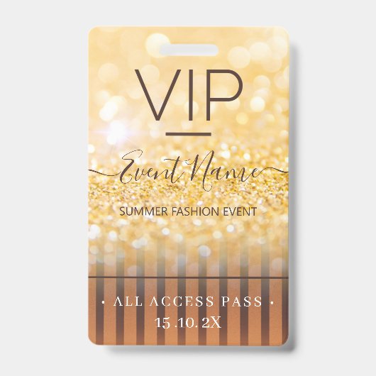 Fashion Event VIP All Access Pass Ausweis (Vorderseite)