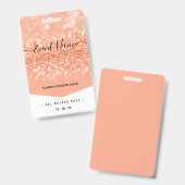 Fashion Event VIP All Access Pass Ausweis (Vorder- & Rückseite)