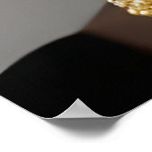 Fashion Exotic African Gold Black Juwelierin Poster (Ecke)