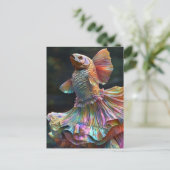 Fashion Fish Postkarte (Stehend Vorderseite)