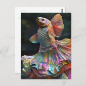 Fashion Fish Postkarte (Vorne/Hinten)