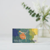 Fashion Flare Swing Girl Visitenkarte (Stehend Vorderseite)