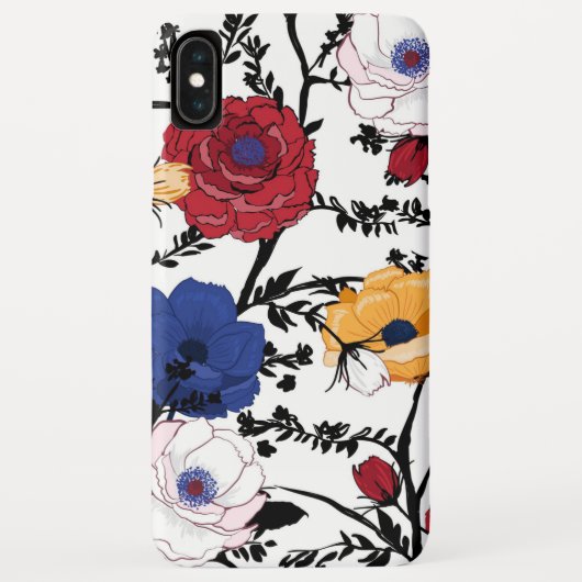 Fashion Floral Case-Mate iPhone Hülle (Rückseite)