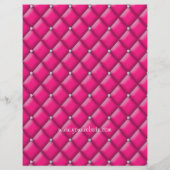 Fashion Flyer Friseur Salon Satin Diamonds Pink (Hinten)