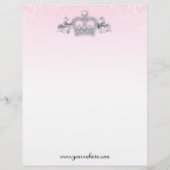 Fashion Flyer Haar Salon Juwelier Crown Pink (Hinten)