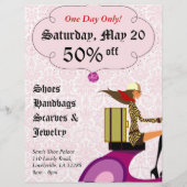 Fashion Flyer Scooter Woman Pink Damask 2 (Hinten)