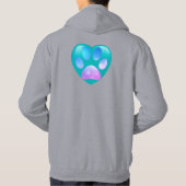 Fashion footprint pet lovers hoodie (Rückseite)