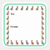 Fashion Forward Jackalope Sticker (Vorderseite)