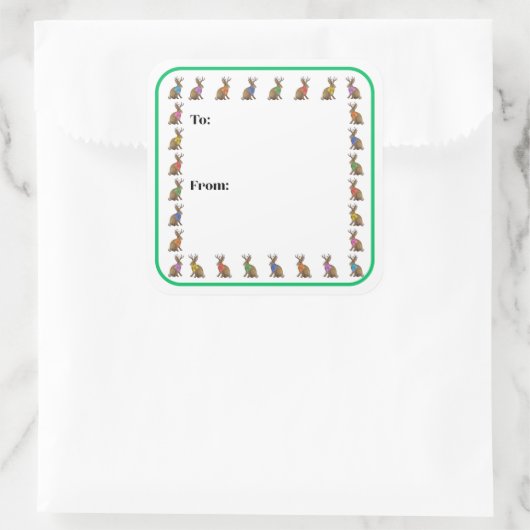 Fashion Forward Jackalope Sticker (Tasche)