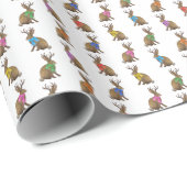 Fashion Forward Jackalopes Wrapping Paper Geschenkpapier (Rolleneckpunkt)