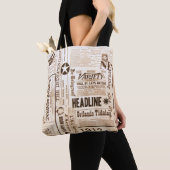 Fashion Forward Vintag Newspaper Print Tasche (Von Nahem)