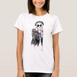Fashion für das Branding von Wasserfarben T-Shirt