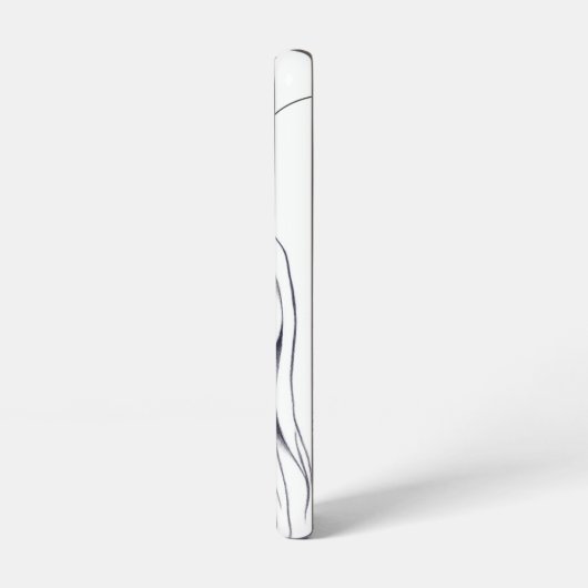 Fashion Gelbe Blumen Fashion Elegantes Monogramm Samsung Galaxy Hülle (Linke Seite)