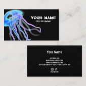 Fashion Gelee Fisch Black Business Card Visitenkarte (Vorne/Hinten)