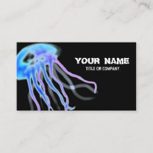 Fashion Gelee Fisch Black Business Card