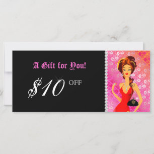 Fashion Gift Certificate Juwelier Zebra Lace Pink