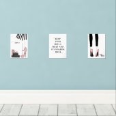 Fashion Girl Boss Set Wall Art (Holzboden)