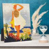 Fashion Girl Monte Carlo Beach Travel Fotoplatte (Seite)