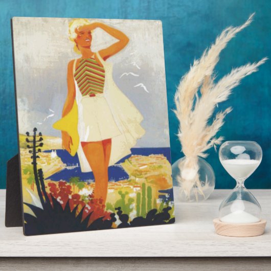 Fashion Girl Monte Carlo Beach Travel Fotoplatte (Seite)