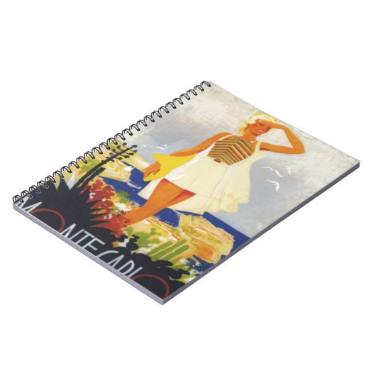 Fashion Girl Monte Carlo Beach Travel Notizblock (Linke Seite)