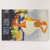 Fashion Girl Monte Carlo Beach Travel Puzzle (Horizontal)