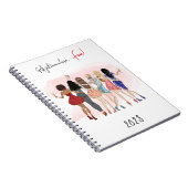 Fashion Girl Note book Notizblock (Rechte Seite)
