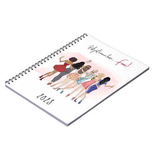 Fashion Girl Note book Notizblock (Linke Seite)