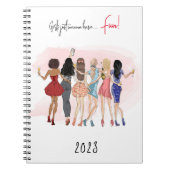 Fashion Girl Note book Notizblock (Vorderseite)
