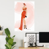 Fashion Girl Print Poster (Heimbüro)