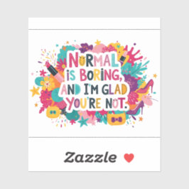 Fashion Glamour Makeup Statement Quote Design Aufkleber