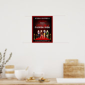 Fashion House Designer Fashion Show Red Poster (Küche)
