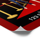 Fashion House Designer Fashion Show Red Poster (Ecke)
