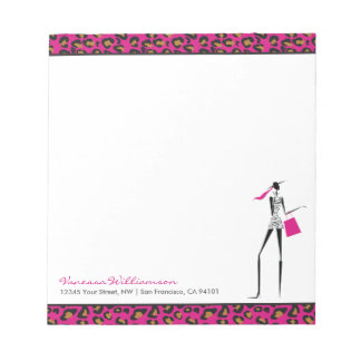Fashion Icon CUSTOM Notepad (5.5" x 6" - 40 Seiten Notizblock