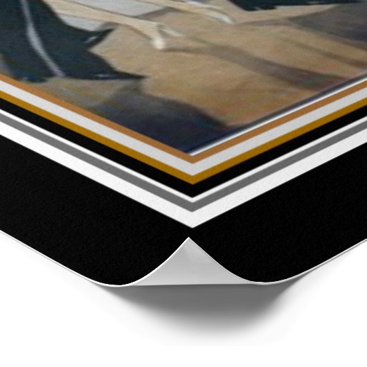 "Fashion Imitate Pas" Art Deco Dance Print 16x20 Poster (Ecke)