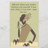 Fashion Jewel Model Modern Woman Bead Flyer (Hinten)