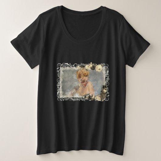 FASHION Kunst, Dichtung und Musik Große Größe T-Shirt (Design vorne)