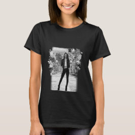 FASHION Kunst Girl White and Black Schöne T-Shirt