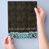 Fashion Lace Flyer Blue Brown Leather Peach (Hand)