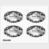 Fashion Leopard Sticker Juwelier Weiß Schwarz (Blatt)