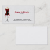 Fashion Lingerie (rot) Visitenkarte (Vorne/Hinten)