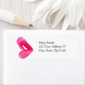 Fashion Lips Chic Address Label (Insitu)