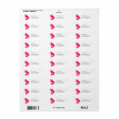 Fashion Lips Chic Address Label (Vorne)