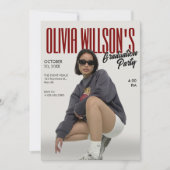 Fashion Magazine Foto Abschluss Einladung (Vorderseite)