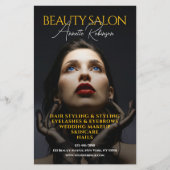 Fashion magazine style beauty salon flyer (Vorne)