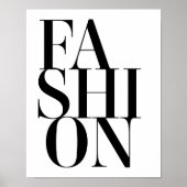Fashion Minimalistisch Typografy Poster Print (Vorne)