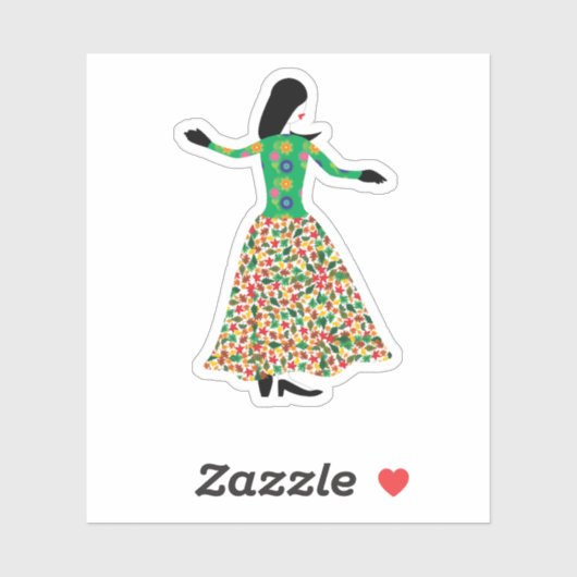 Fashion Model 01 Aufkleber (Blatt)