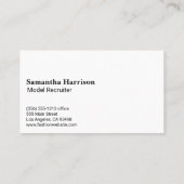 Fashion Model Glittery Sparkle Visitenkarte (Rückseite)