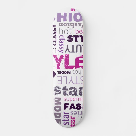 Fashion Model Style Beauty Star Comp Skateboard (Vorderseite)