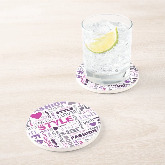 Fashion Model Style Beauty Star Magazine Untersetz Getränkeuntersetzer (Seite)