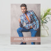 Fashion Modeling Composite Card Einladung (Stehend Vorderseite)